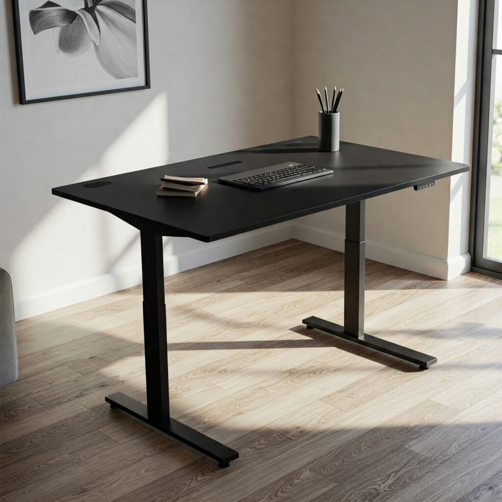 Adjustable Black Desk